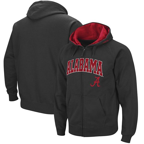 Youth Stadium Athletic Charcoal Alabama Crimson Tide Big Logo Pullover Hoodie