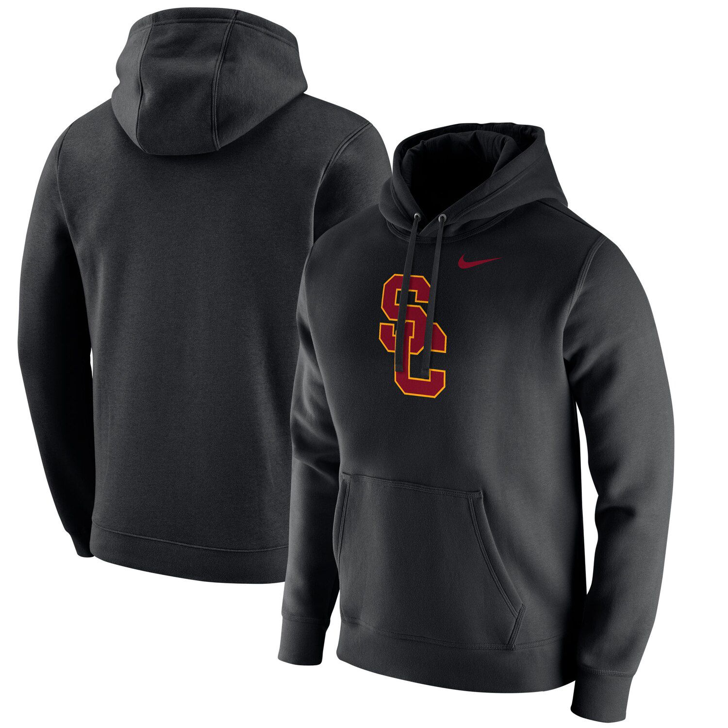 nike club fleece hoodie black