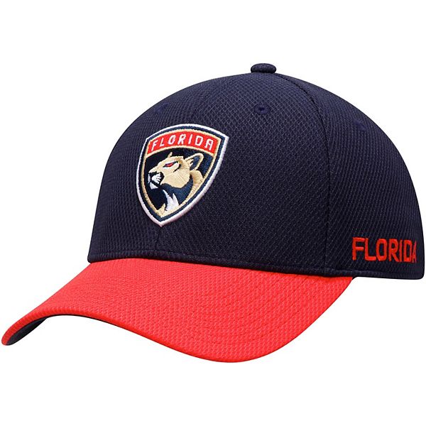 Men's Florida Panthers adidas Navy/Red Alpha Flex Hat