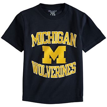 Youth Champion Navy Michigan Wolverines Circling Team Jersey T-Shirt
