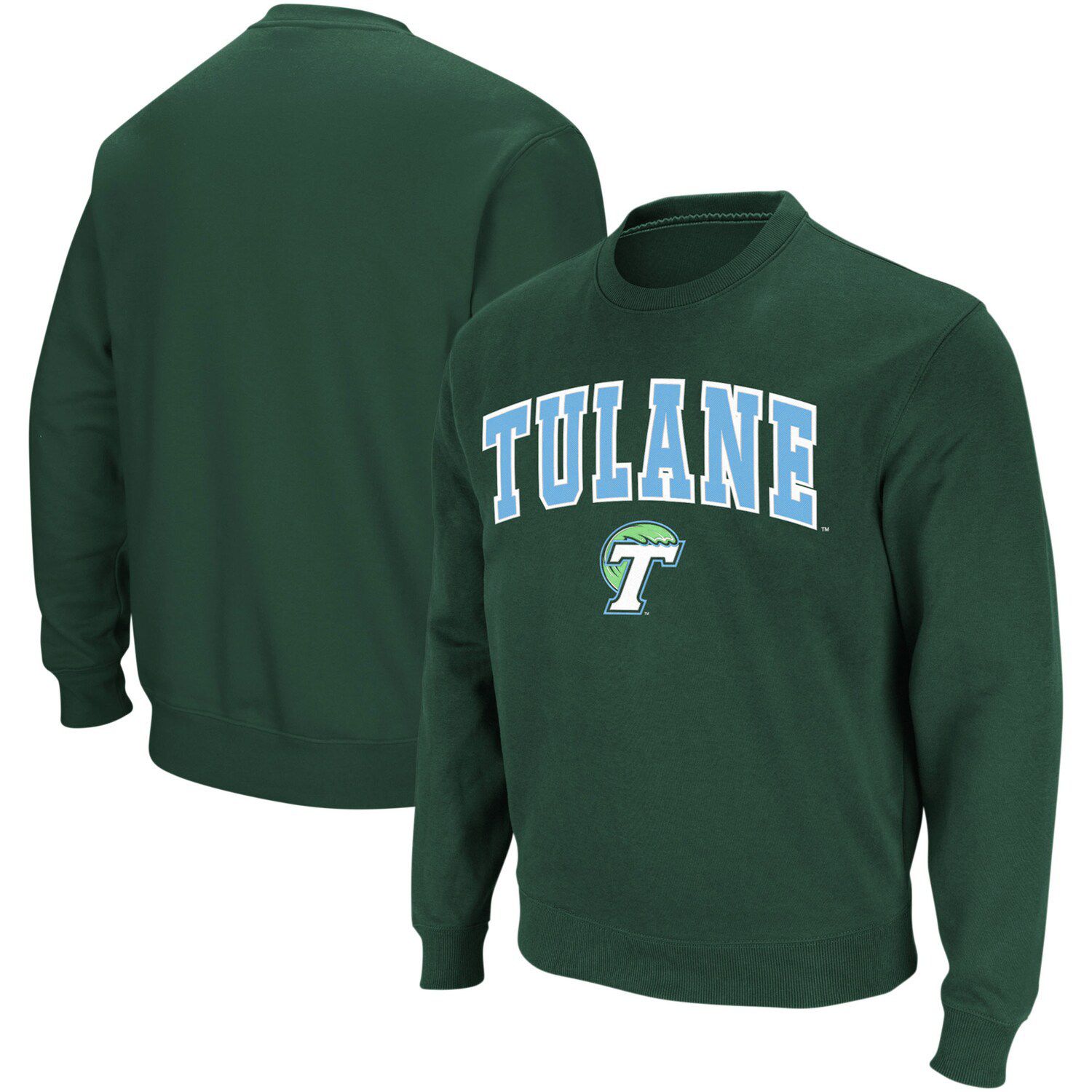 tulane crew neck sweatshirt