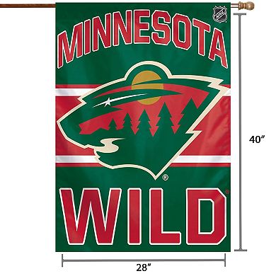 WinCraft Minnesota Wild 28" x 40" Primary Logo Single-Sided Vertical Banner