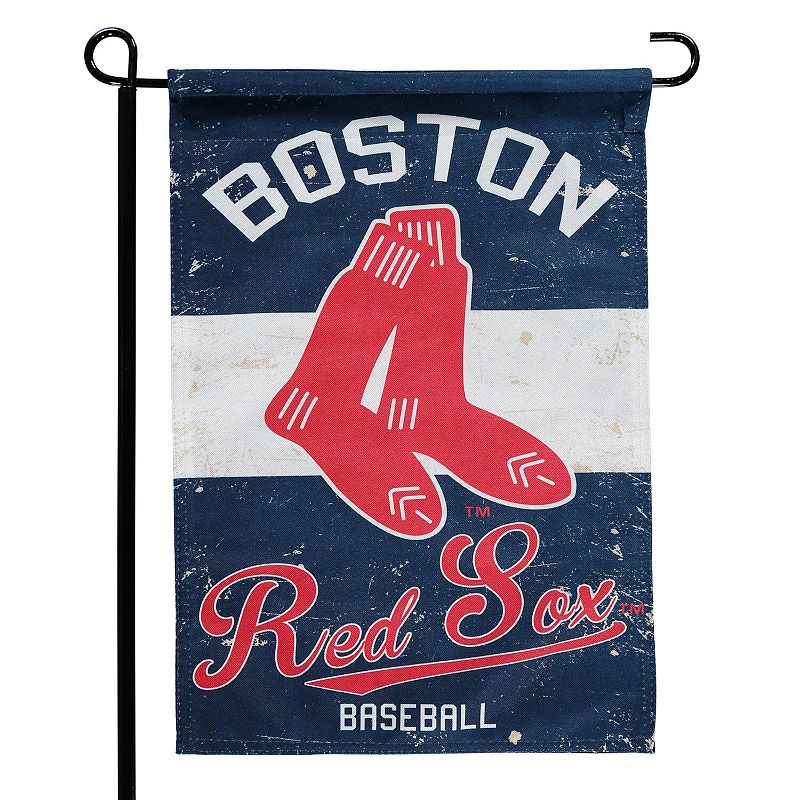 Boston Red Sox 12.5 x 18 Vintage Linen Garden Flag, Multicolor