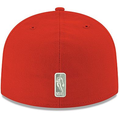 Men's New Era Red Houston Rockets Official Team Color 59FIFTY Fitted Hat