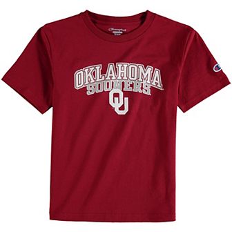 Youth Champion Crimson Oklahoma Sooners Jersey T-Shirt