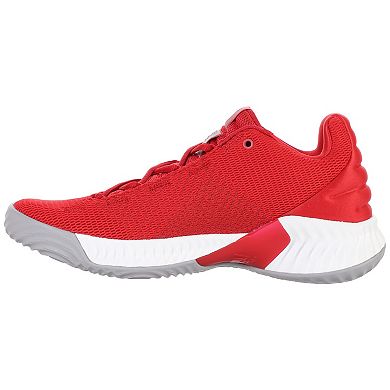 Men's adidas Red/White NC State Wolfpack Pro Bounce Low Training Sneaker