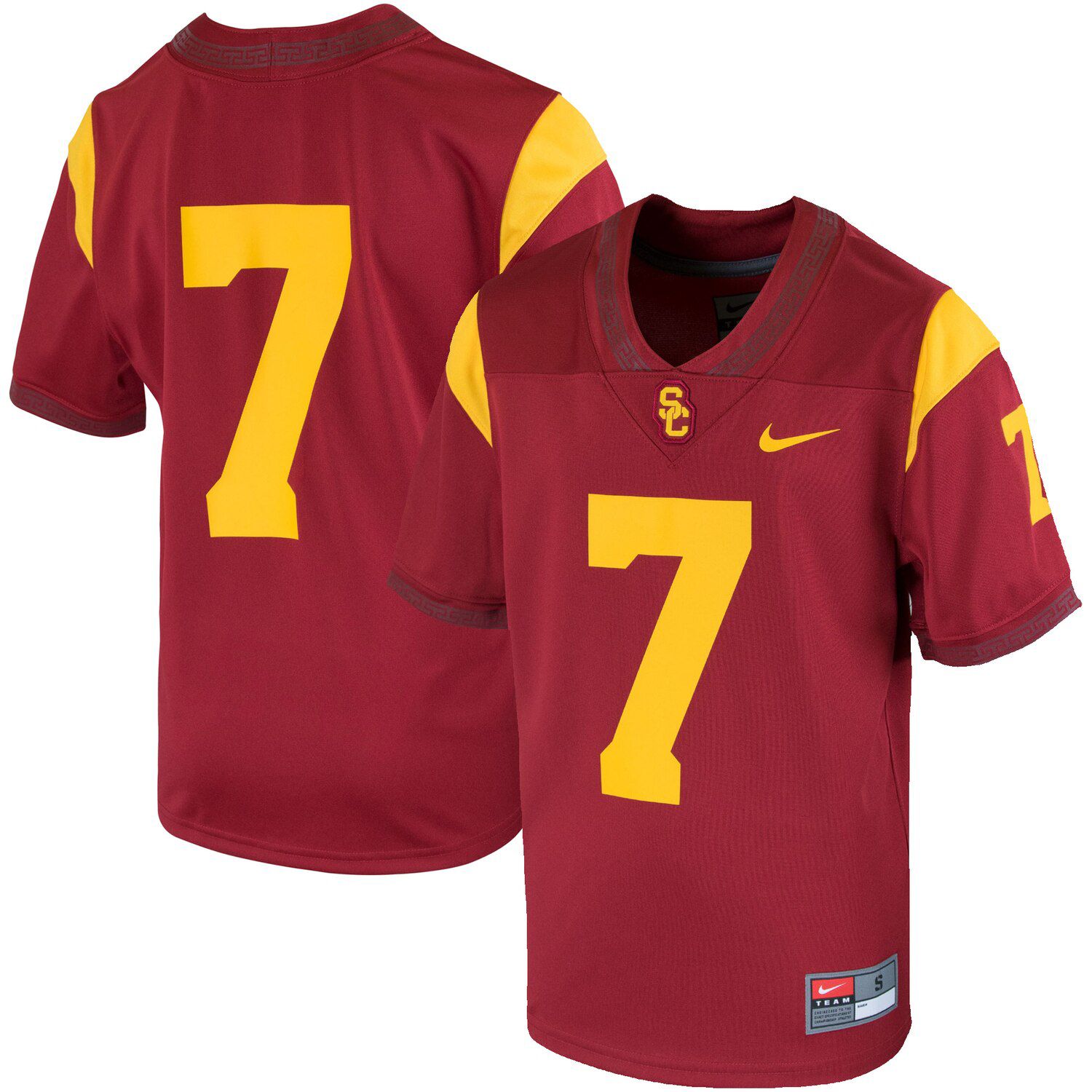 Youth Nike #7 Cardinal USC Trojans Team 