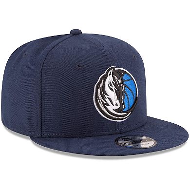 Men's New Era Navy Dallas Mavericks Official Team Color 9FIFTY Snapback Hat