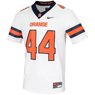 Men's Nike #44 White Syracuse Orange Untouchable Game Jersey