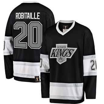 Men's Fanatics Branded Luc Robitaille Black Los Angeles Kings Premier Breakaway Retired Player Jersey