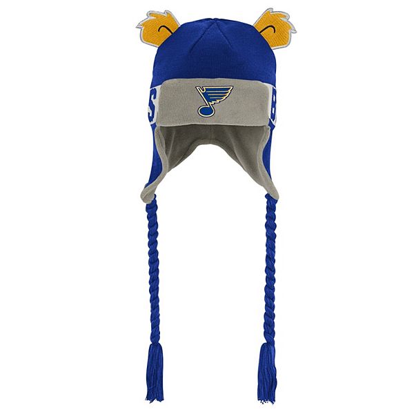 Toddler Royal Los Angeles Rams Wordmark Ears Trooper Knit Hat