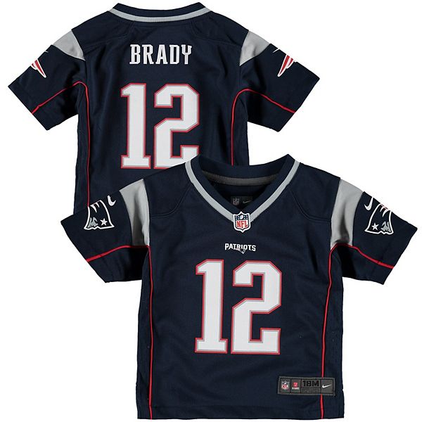 Infant Nike Tom Brady Navy New England Patriots Team Color Game Jersey