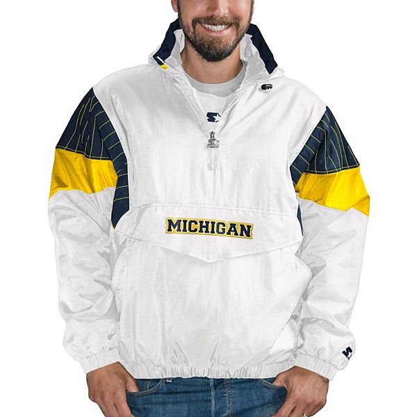 NFL Michigan Wolverines Mens Hooded 90's Nylon Vintage Starter