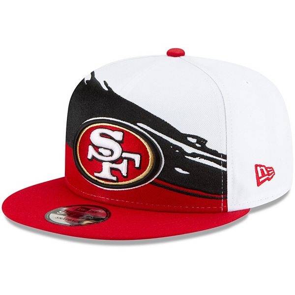 Men's New Era White/Scarlet San Francisco 49ers Vintage Paintbrush