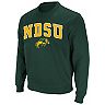 Men's Colosseum Green NDSU Bison Arch & Logo Sweatshirt