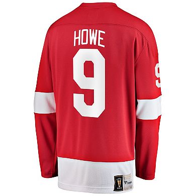 Men's Fanatics Branded Gordie Howe Red Detroit Red Wings Premier Breakaway Retired Player Jersey