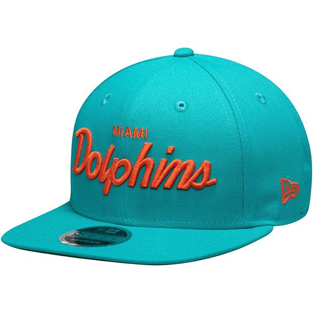 Miami Dolphins New Era Women's Simple 9FORTY Adjustable Hat - Aqua