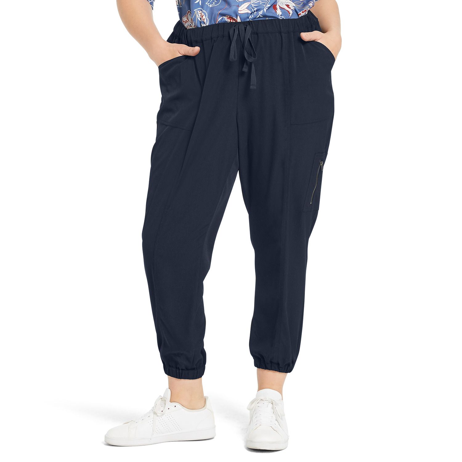 plus size utility joggers