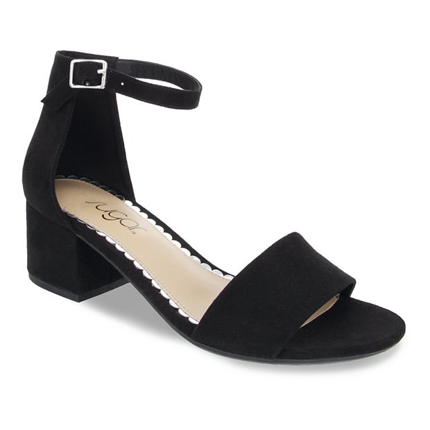 Womens black hotsell low heel sandals