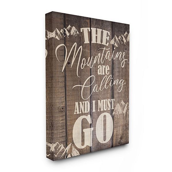 Stupell Home Decor Mountains Landscape Country Wall Art