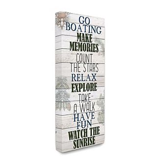 Stupell Home Decor Boating Country Landscape Wall Art