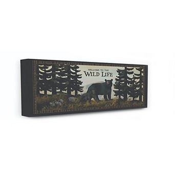 Stupell Home Decor Wild Life Bear Animal Country Wall Art