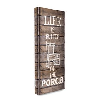 Stupell Home Decor Porch Life Country Home Wood Wall Art