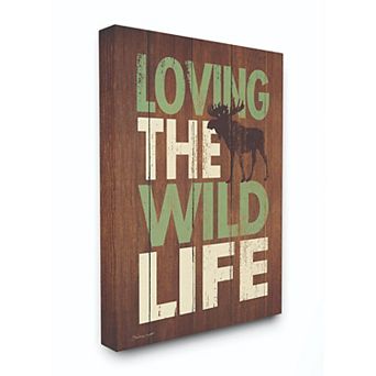 Stupell Home Decor Wild Life Country Home Wood Wall Art