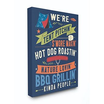 Stupell Home Decor Camping People Country Home Wall Art