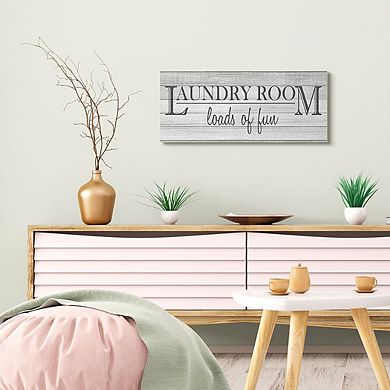 Stupell Home Decor Fun Laundry Room Funny Word Bathroom Black And White Design Wall Art by Kimberly Allen