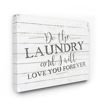 Stupell Home Decor Do The Laundry Bathroom Black And White Word Design Wall Art by Kimberly Allen