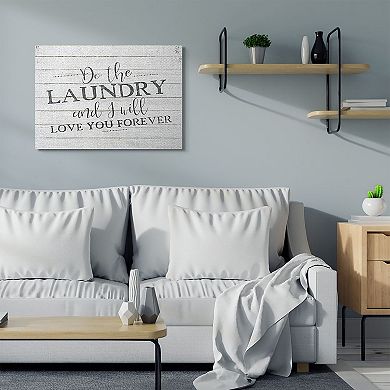 Stupell Home Decor Do The Laundry Bathroom Black And White Word Design Wall Art by Kimberly Allen