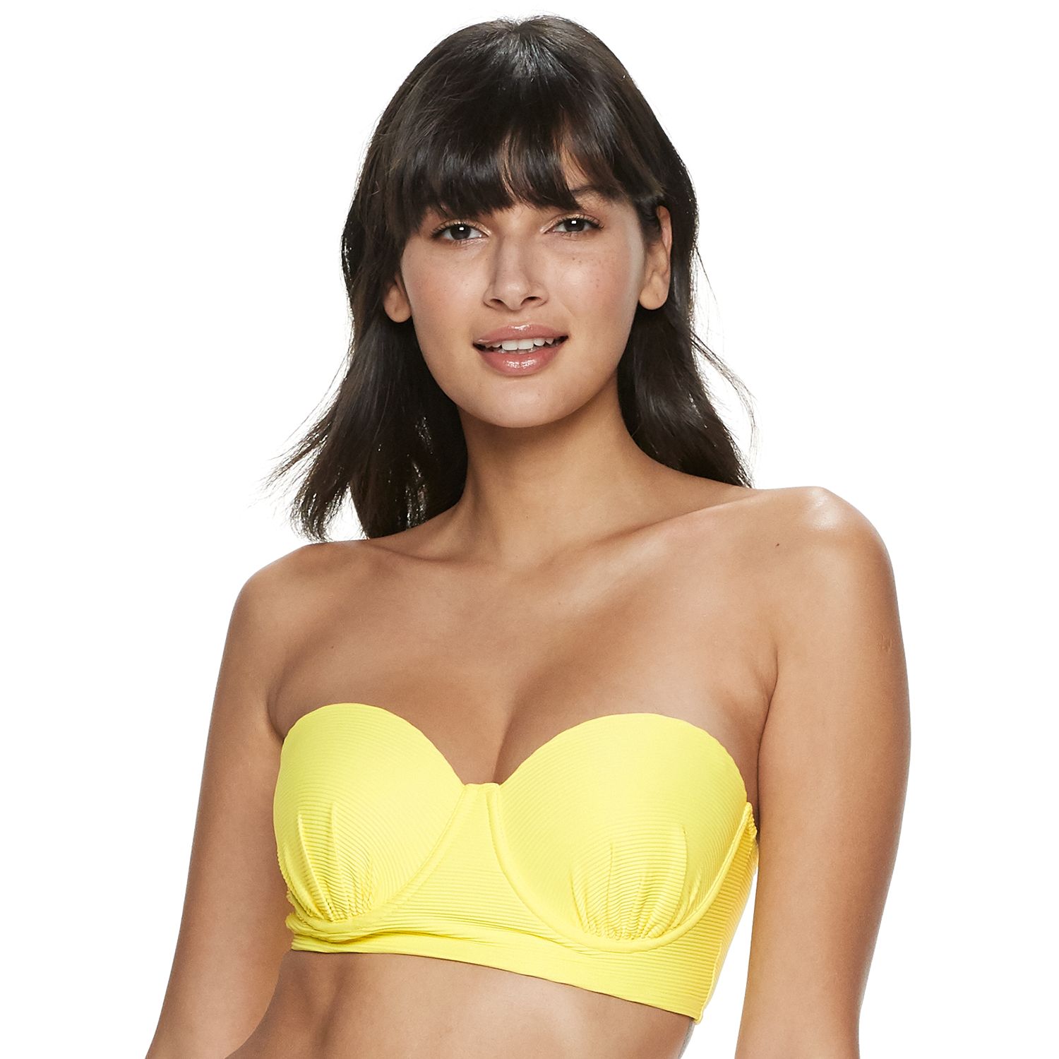 bustier swim top