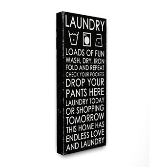 Stupell Home Decor Loads Of Fun Laundry Bathroom Wall Art