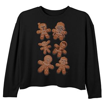 Girls 7-16 Star Wars Christmas Ginger Bread Long Sleeve Tee