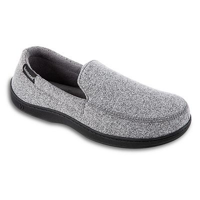 New! Isotoner Space Dye Mens 11-12 Gray Slip On Casual Indoor Outdoor Slippers isotoner Space Dye Men main image 2
