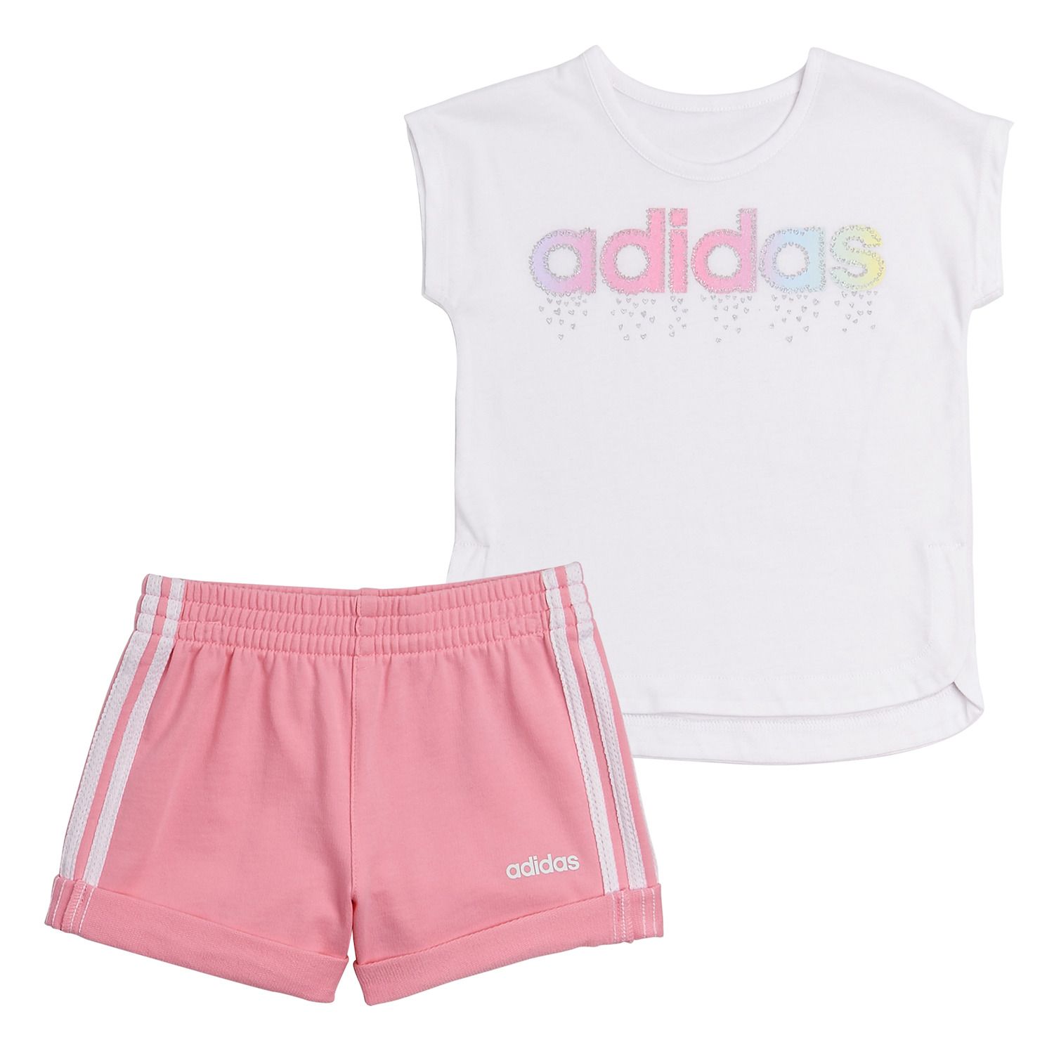 baby girl adidas short set