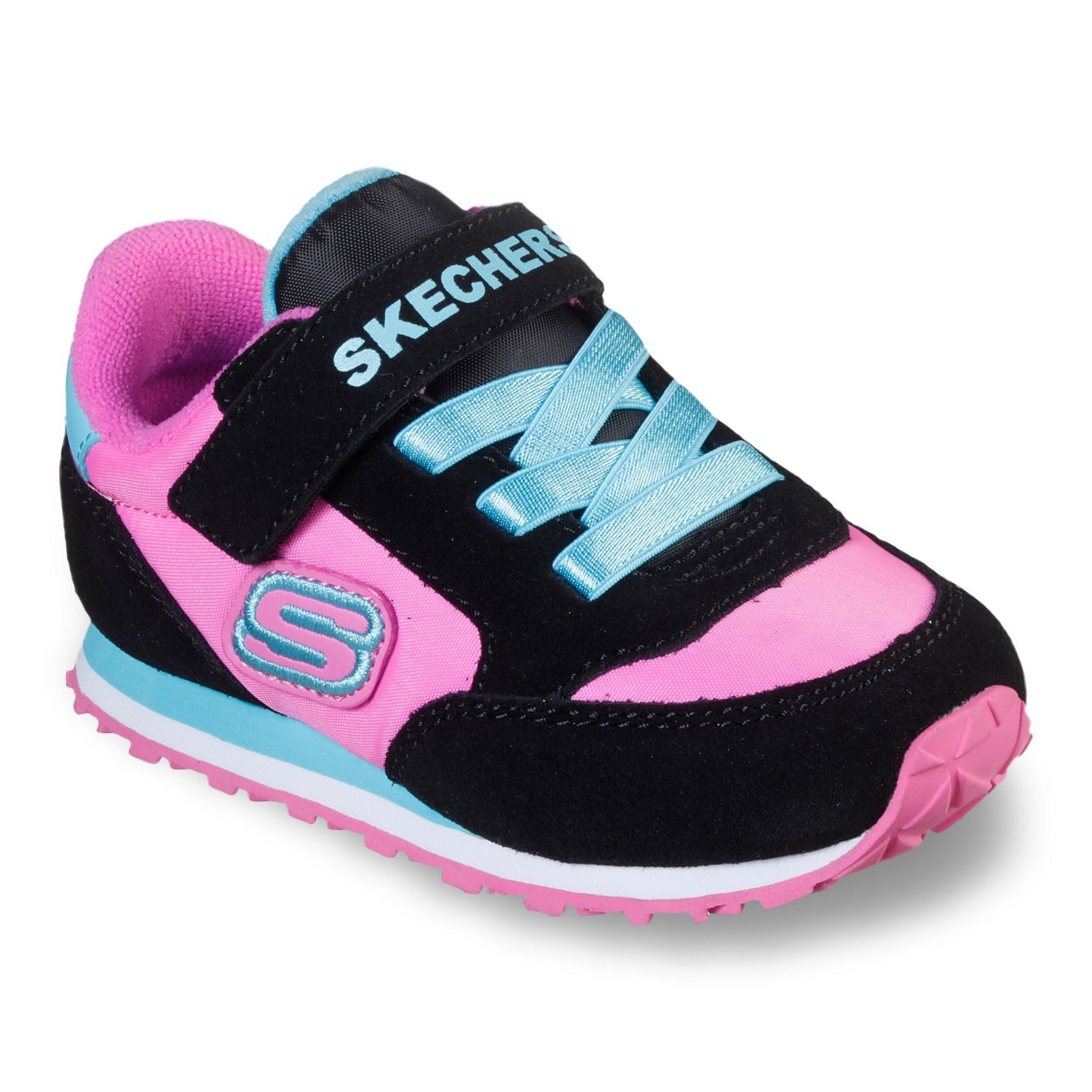 girls pink skechers