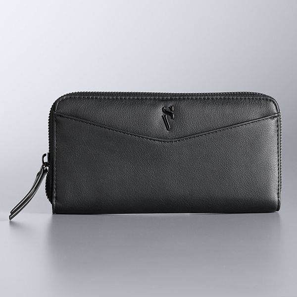 Simply Vera Vera Wang Solid Black Wallet One Size - 52% off