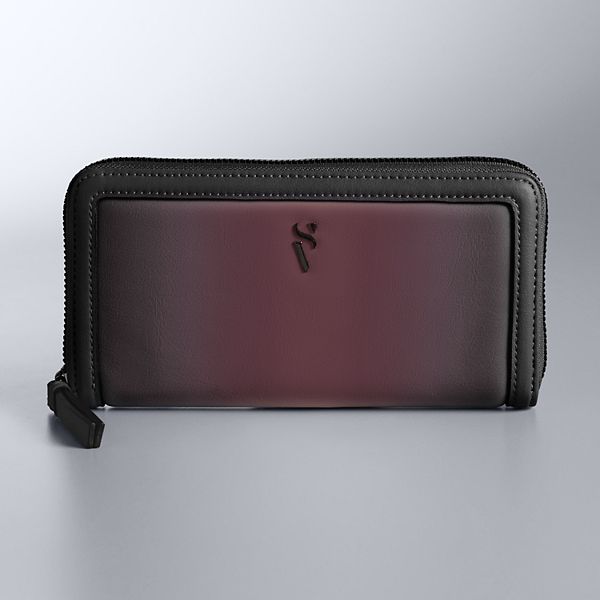 Simply Vera Vera Wang Signature Wallet - Red Ancho Chili Ombre