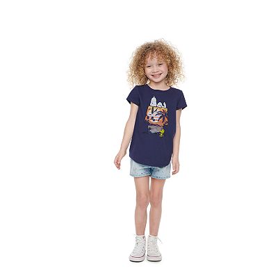 Girls 4-6x Family Fun Peanuts Snoopy Tropical Graphic Tee