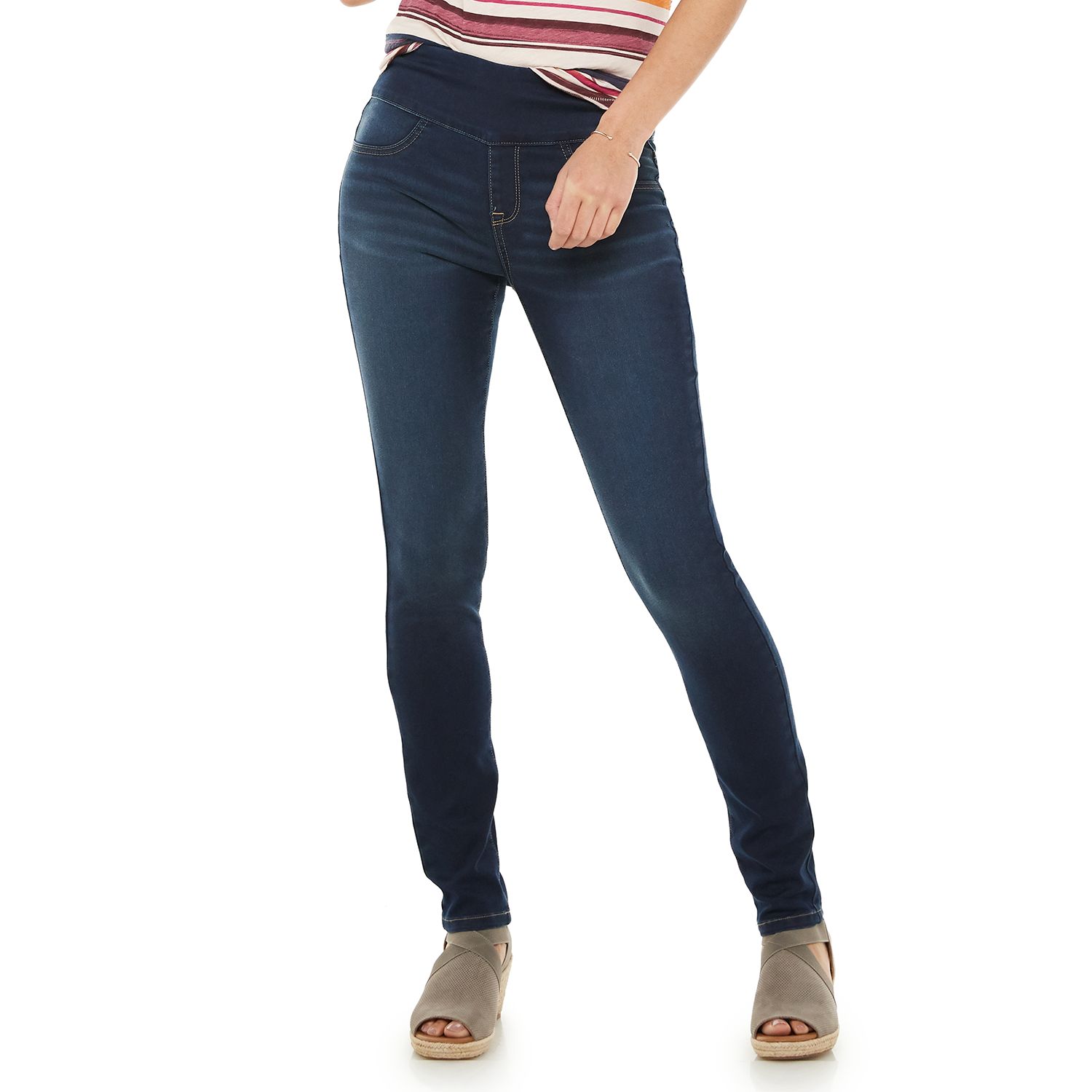 womens pull on skinny jeans