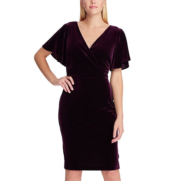 Chaps hot sale purple dress