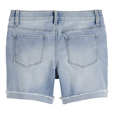 Girls 4-18 & Plus Size SO® Cuffed Midi Jean Shorts