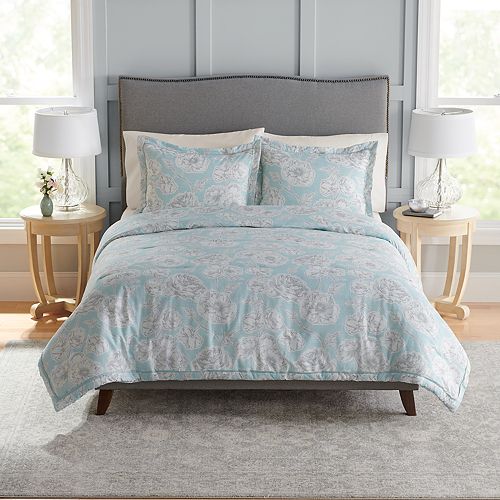 Croft & Barrow® Marietta Blue Floral Comforter and Sham Set