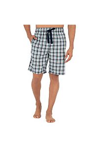 Image of IZOD Men s Plaid Poly Rayon Drawstring Sleep Lounge Short
