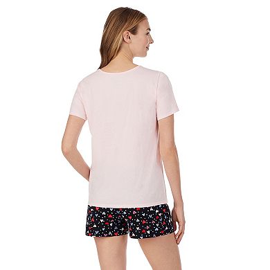 Women's Cuddl Duds® 3-Piece Pajama Top, Pajama Pants & Pajama Shorts Set