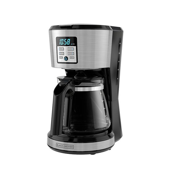 Black & Decker 12 Cup Programmable Gray Coffee Maker - Power Townsend  Company