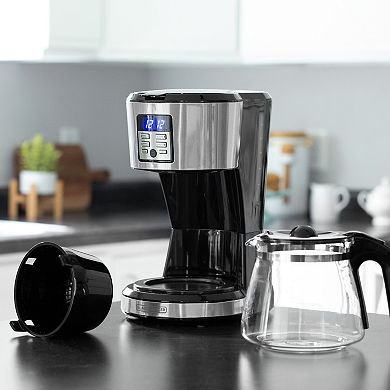 BLACK+DECKER 12-Cup Stainless Steel Programmable Coffee Maker