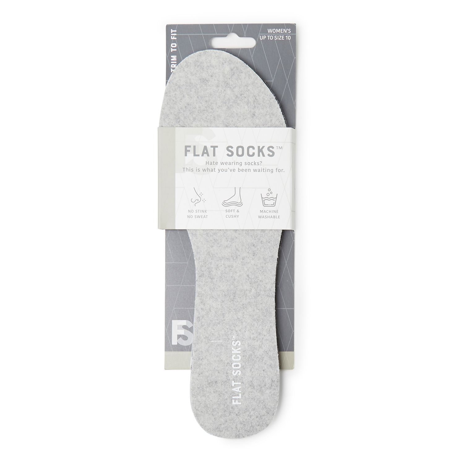 Women's Microwool Flat Sock - Light Heather Gray